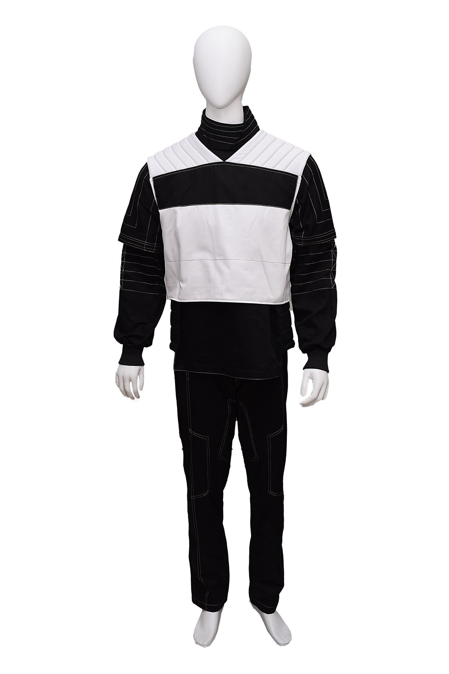 Mandalorian Star Wars Beskar Din Djarin Cosplay Costume 3 Piece Suit Bounty Hunter Outfit with Flak Vest