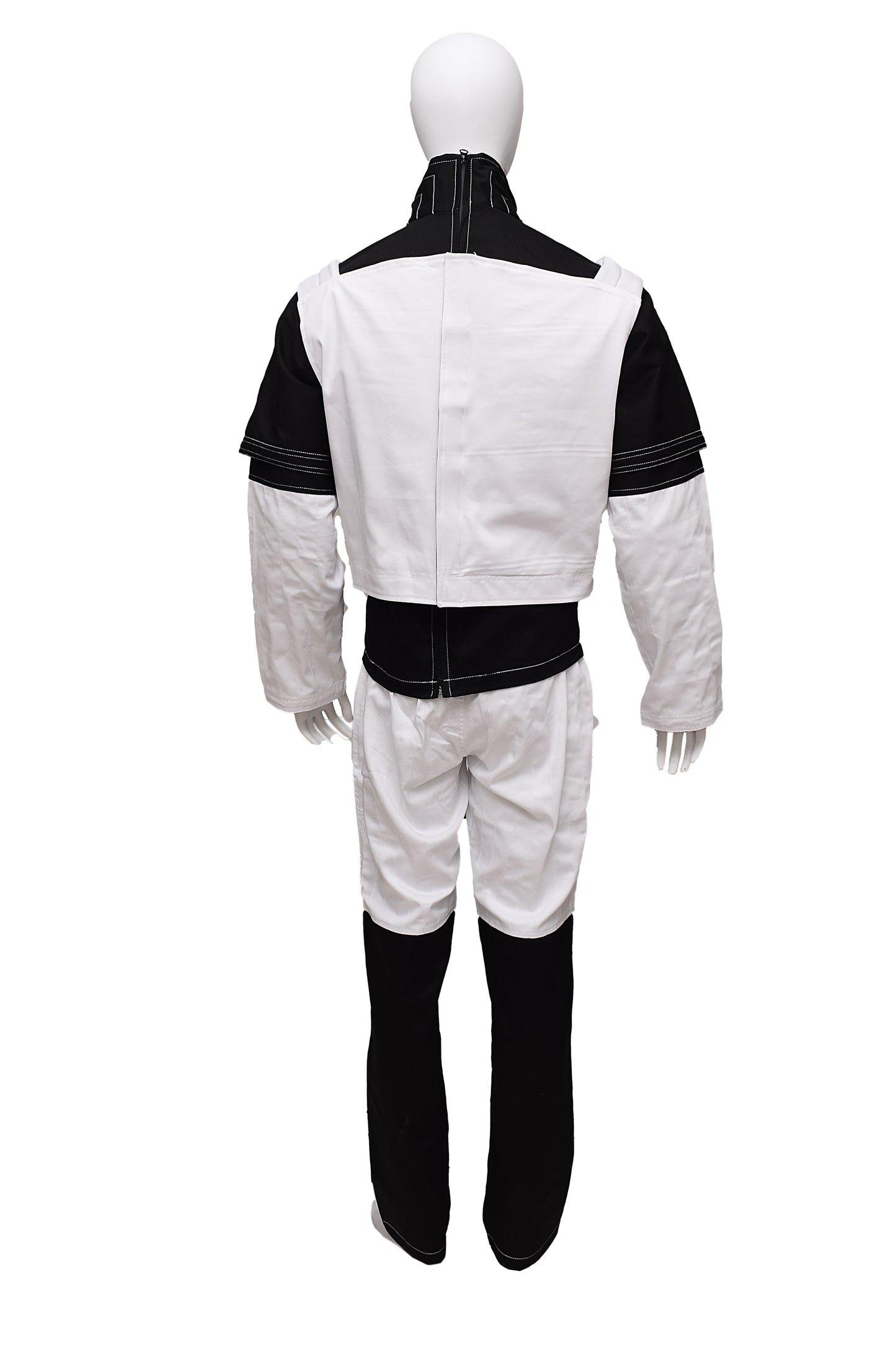 Custom made Mandalorian Star Wars Inspired Flight Suit Cosplay Bounty Hunter Outfit 3 Piece Black Suit with Flak Vest