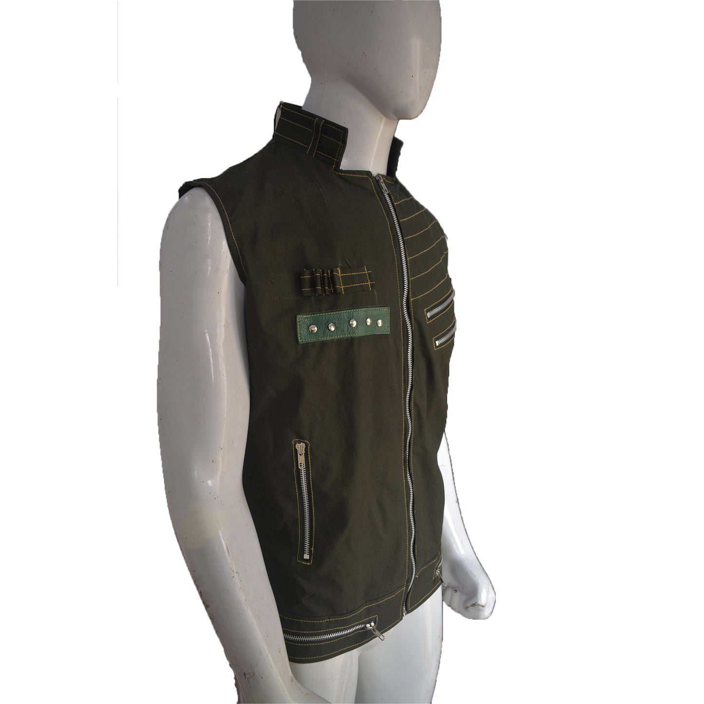 Men Stylish Zipper Cotton Vest