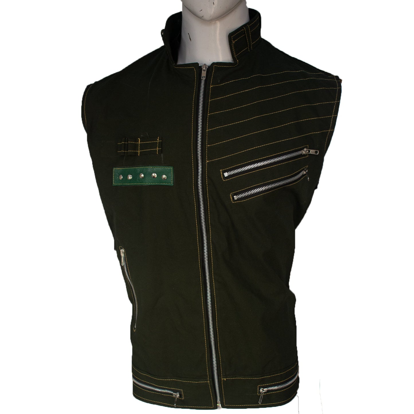 Men Stylish Zipper Cotton Vest