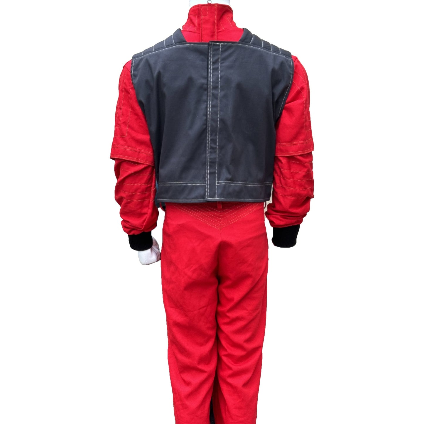 Mandalorian Star War Custom Flight Suit Cosplay Bounty Hunter Outfit 3 Piece Red Suit