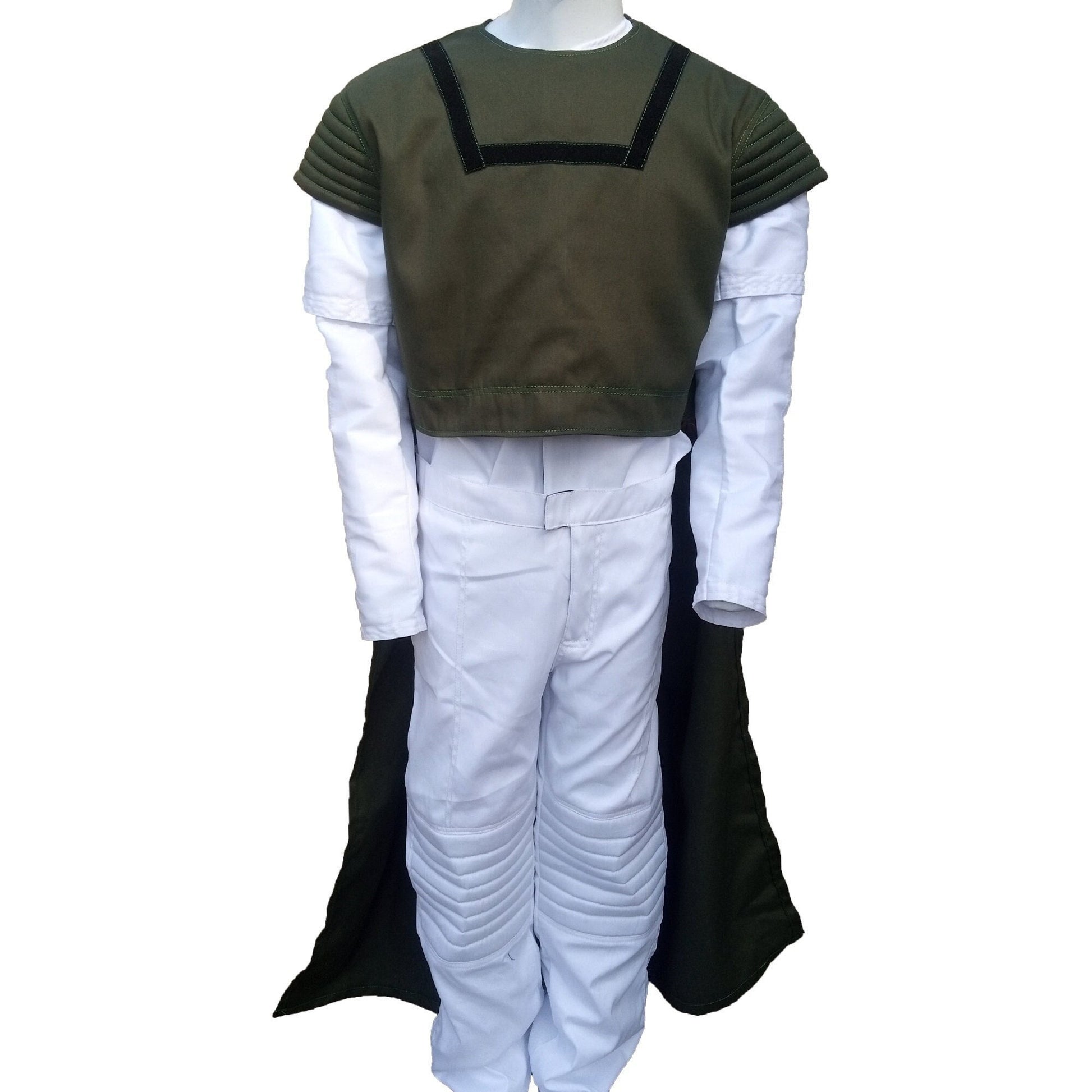 Inspired by The Book Of Boba Fett Custom White & Green Flight Suit Star Wars Worrier Flight Suite