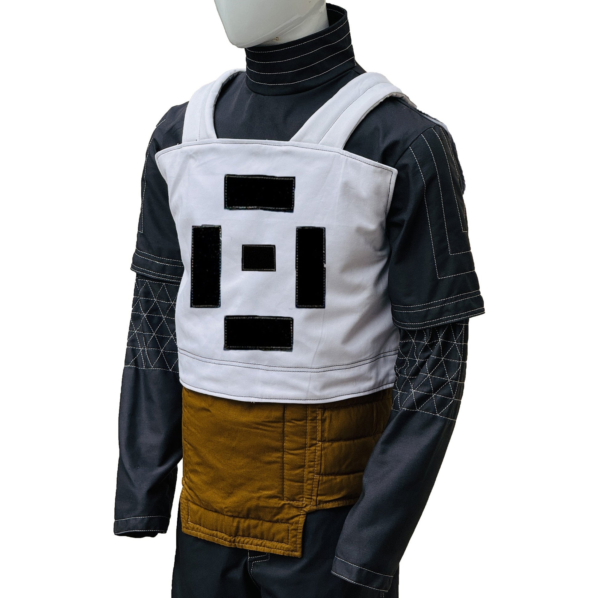 Inspired by Mandalorian Star Wars Bounty Hunter Outfit 3 Piece Flight Suit with Cummerbund