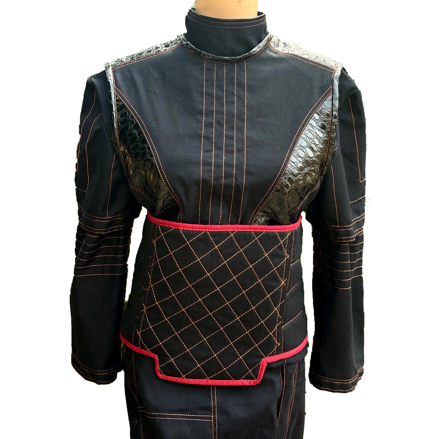 Star Wars Bo-Katan Kryze Flight Suit Custom Version by Mandalorian 3 piece suite with cummerbund