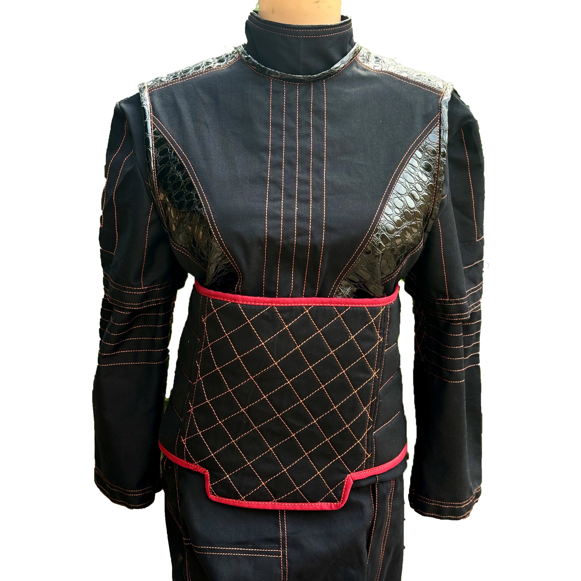 Star Wars Bo-Katan Kryze Flight Suit Custom Version by Mandalorian 3 piece suite with cummerbund