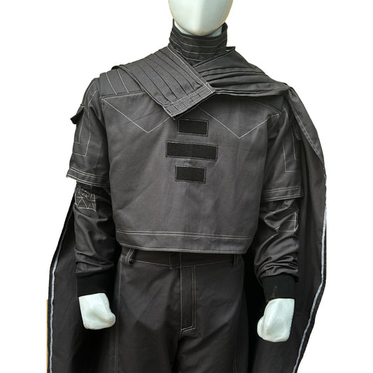 Mandalorian Star War Cosplay Custom Flight Suit Bounty Hunter Outfit 4 Piece Grey Suit